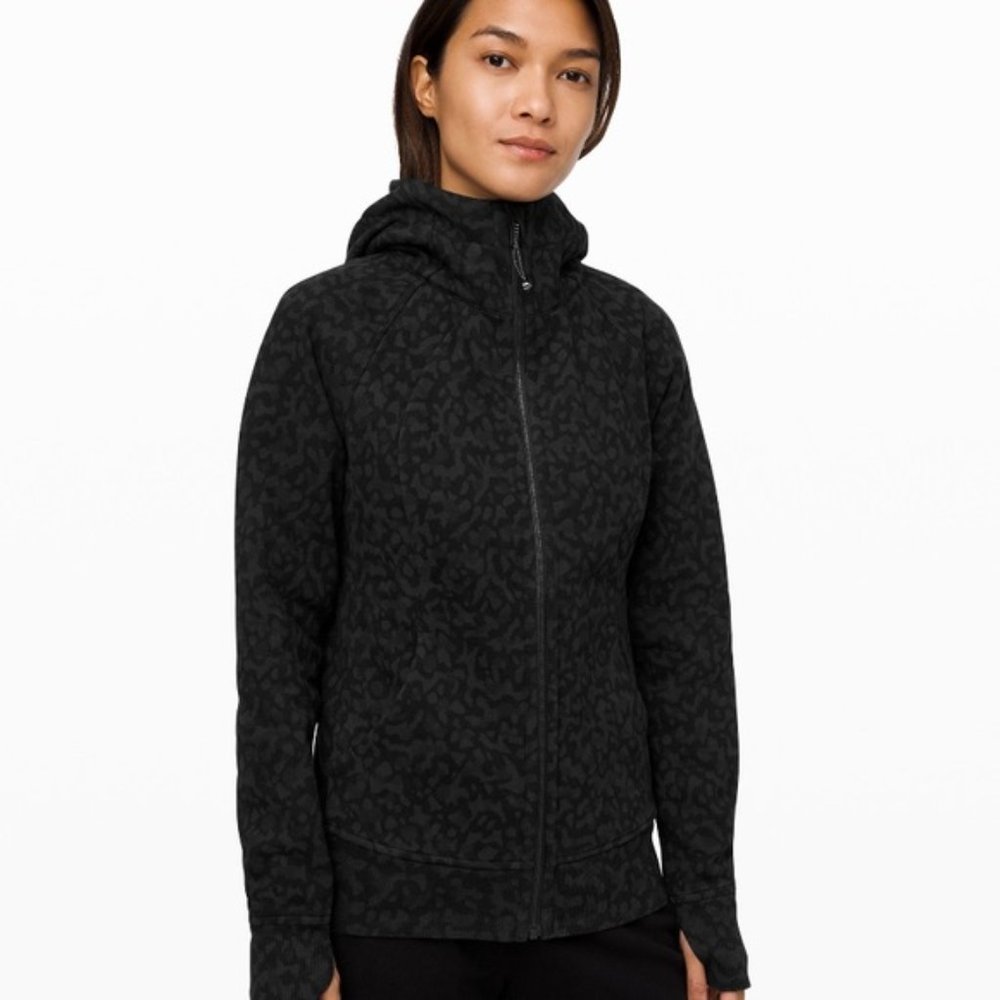 NWT Lululemon Scuba Hoodie in Formation Camo Deep Coal Multi Size 6